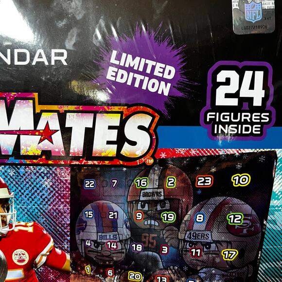 Teeny Mates NFL Collectors christmas  Advent Calendar Limited edition 24 figures - Picture 3 of 4
